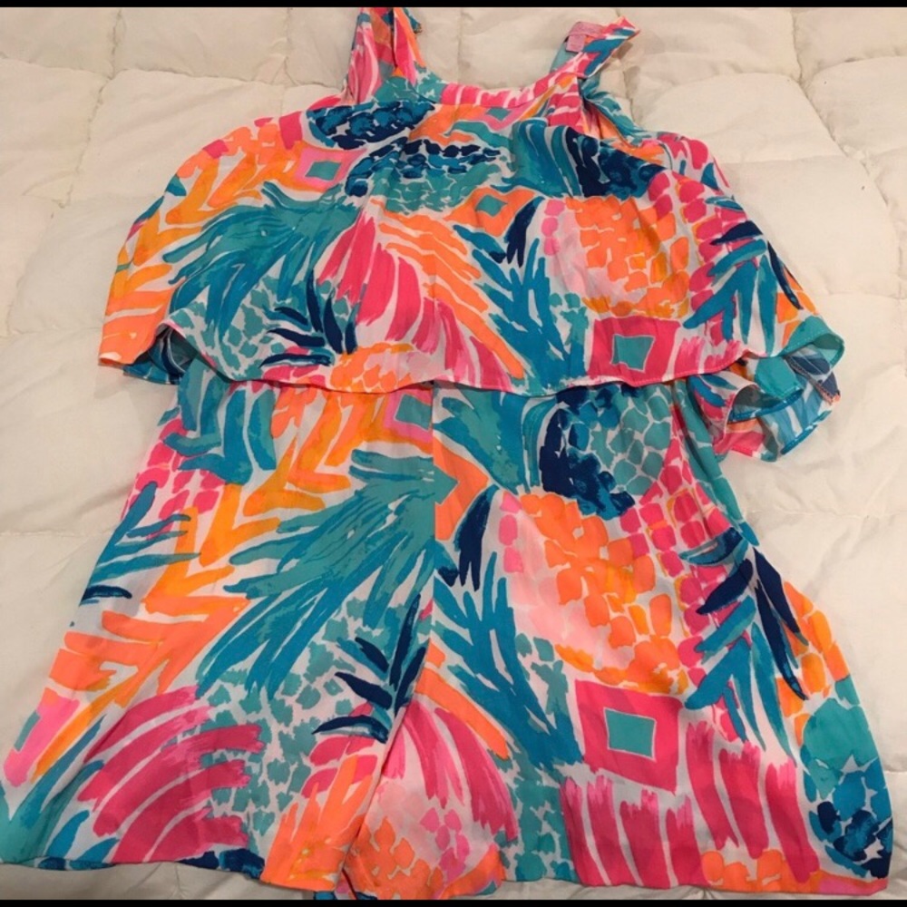 Lily Pulitzer Goombay Smashed Edona Romper Size 00